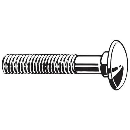 Carriage Bolt, Low Carbon Steel, pk500 P90849
