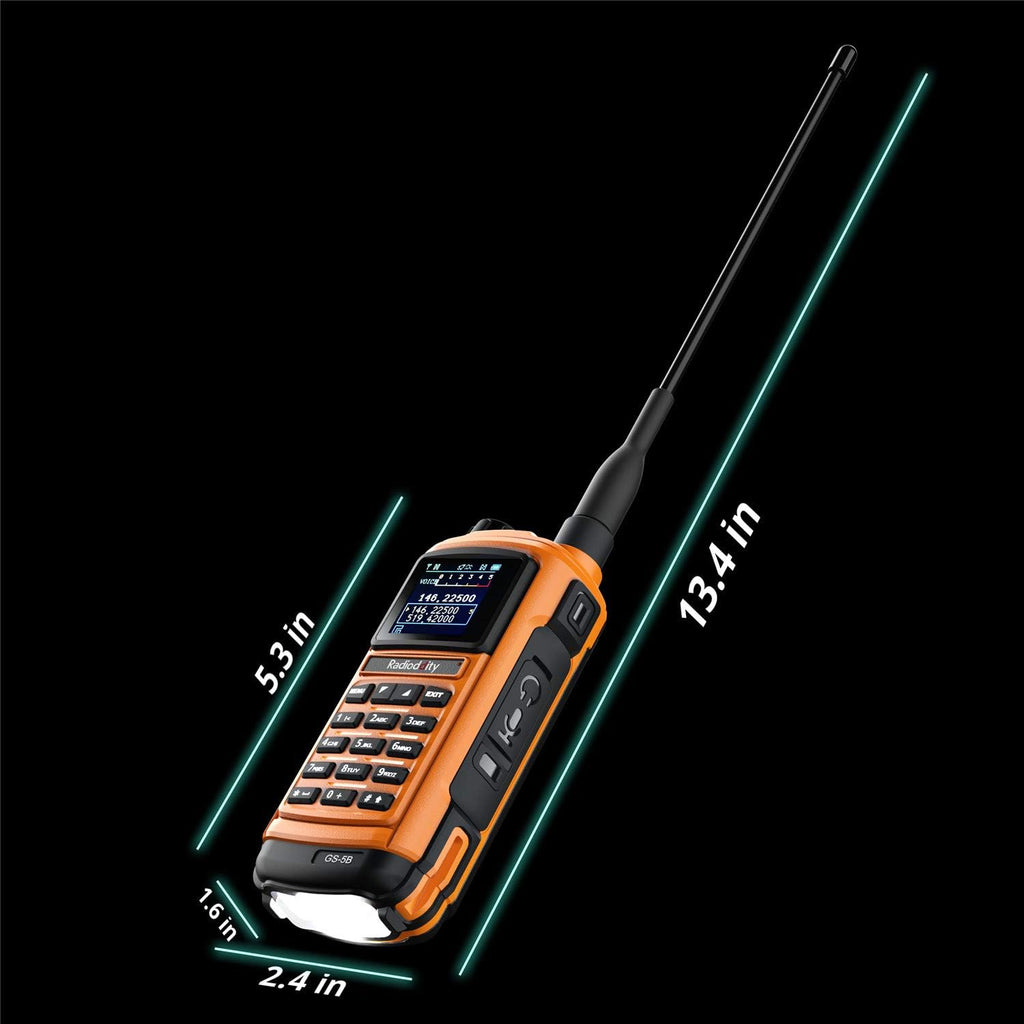 Handheld Ham Radio Dual Band Two Way Radio with Bluetooth and Programming Cable M469