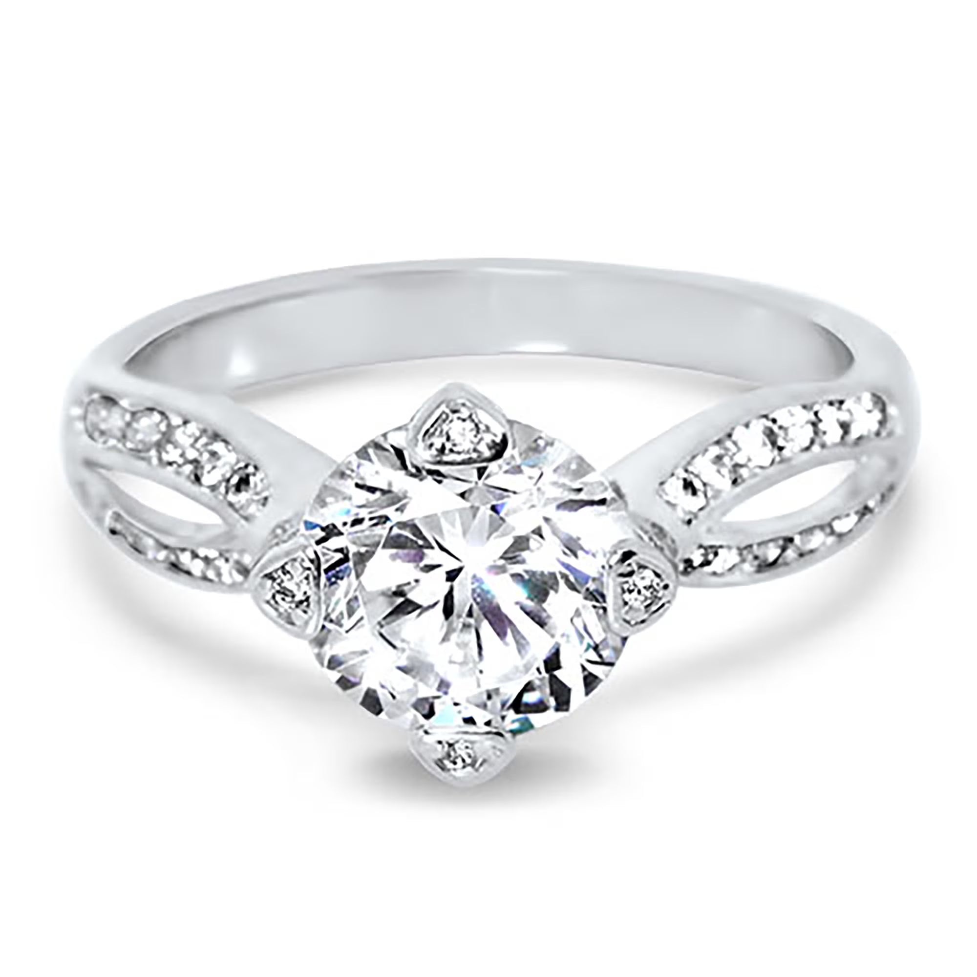 1.25 Carat Round Brilliant CZ Engagement Ring Size 7 Z110
