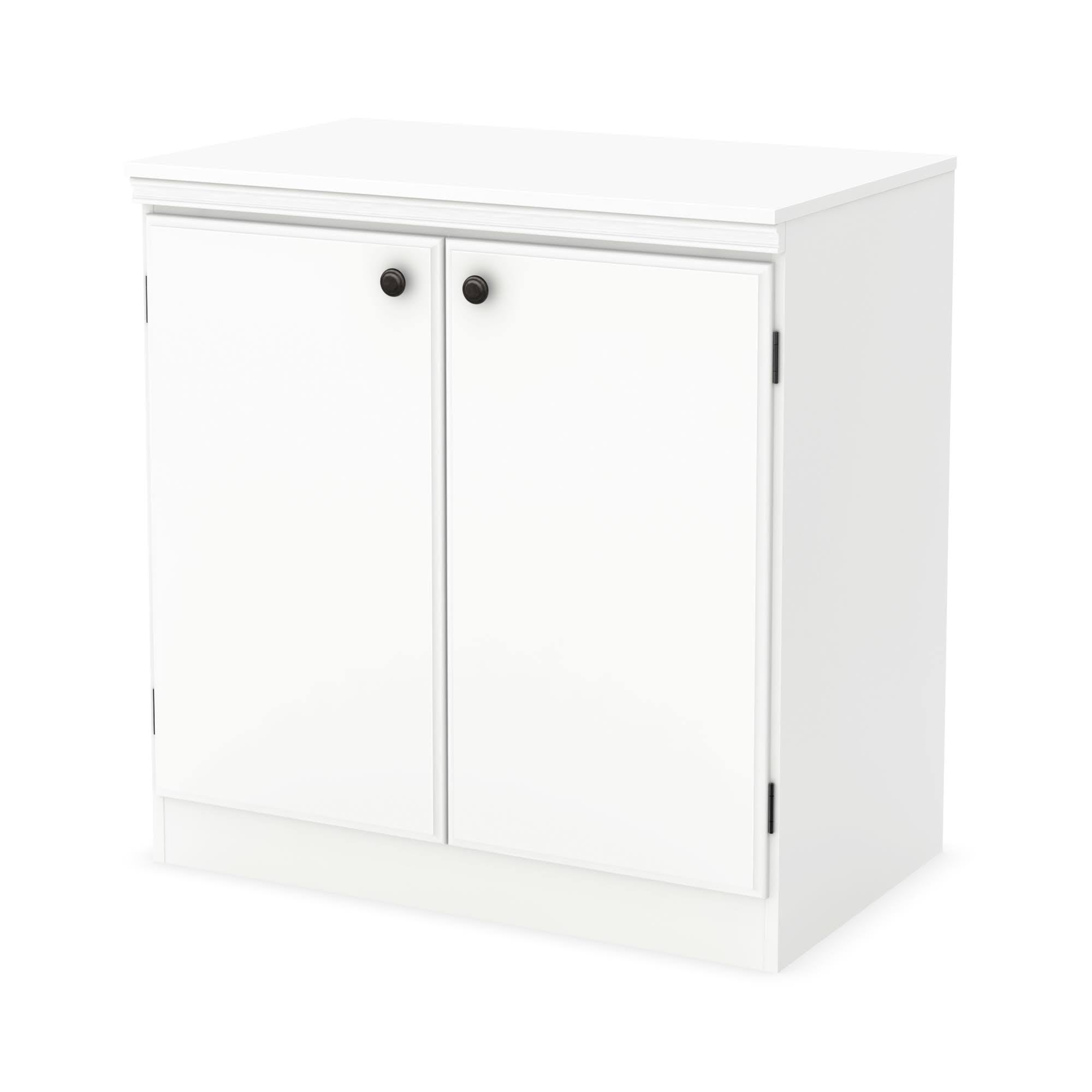 2 Door Storage Cabinet Pure White V729997