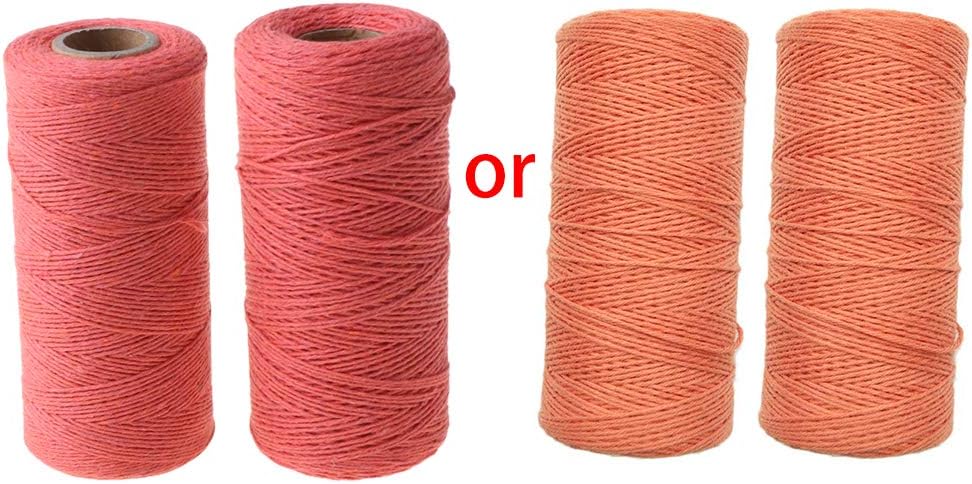 2 Roll 1mm Cotton Loom Warp Thread Yarn A5329