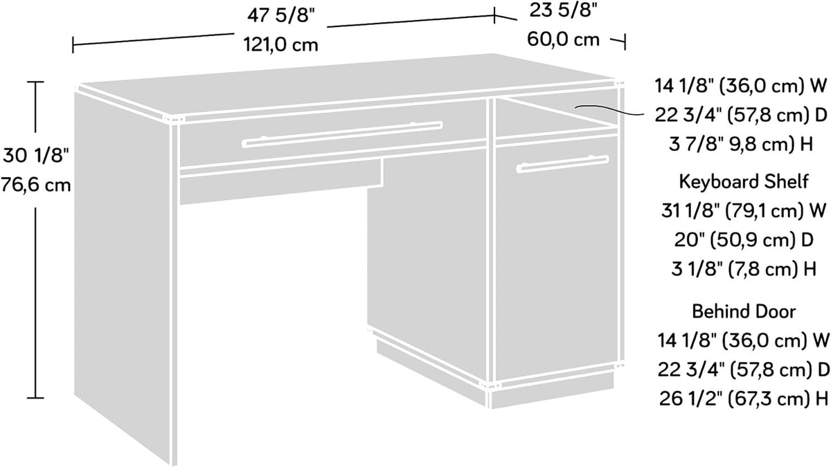 Pearl Oak Finish Desk N428