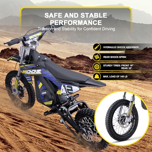 Blue 36V 1000W Electric Dirt Bike with 16" Tire Q631