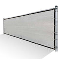 Grey Privacy Fence Screen HDPE Mesh Cover with Reinforced Grommets E5408