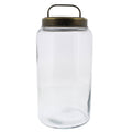 Clear Canister with Metal Lid S469