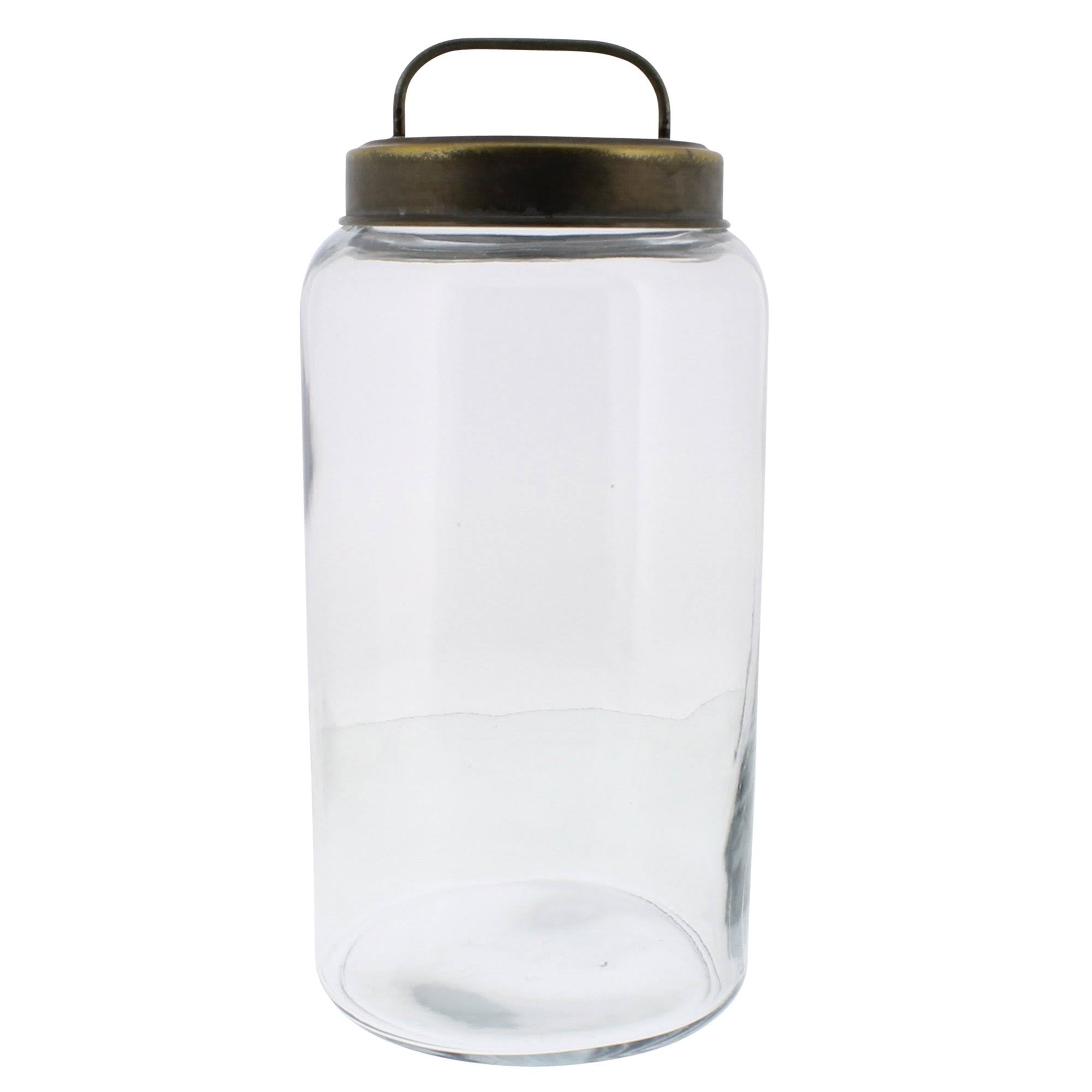 Clear Canister with Metal Lid S469