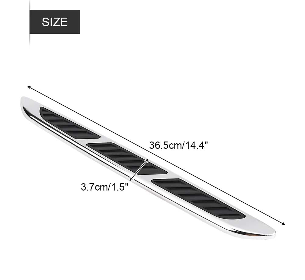 2pcs Car Hood Side Air Flow Vent Cover Grille Decorative Trim Sticker E696510