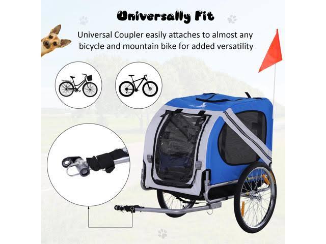 Dog Bike Trailer, Blue E397912