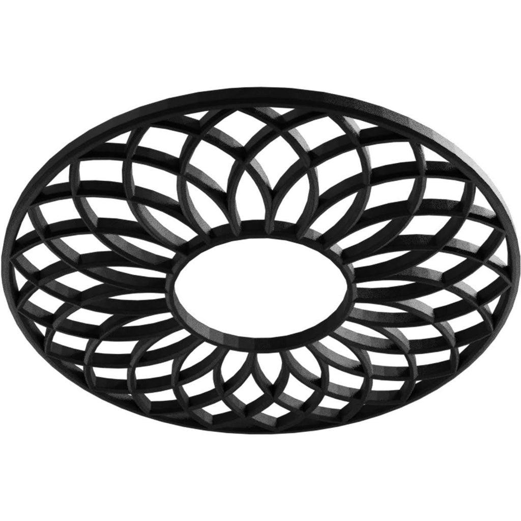 30x22OD x 10 1/4x22ID x 1x22P PVC Ceiling Medallion, Antiqued Pale Y75916