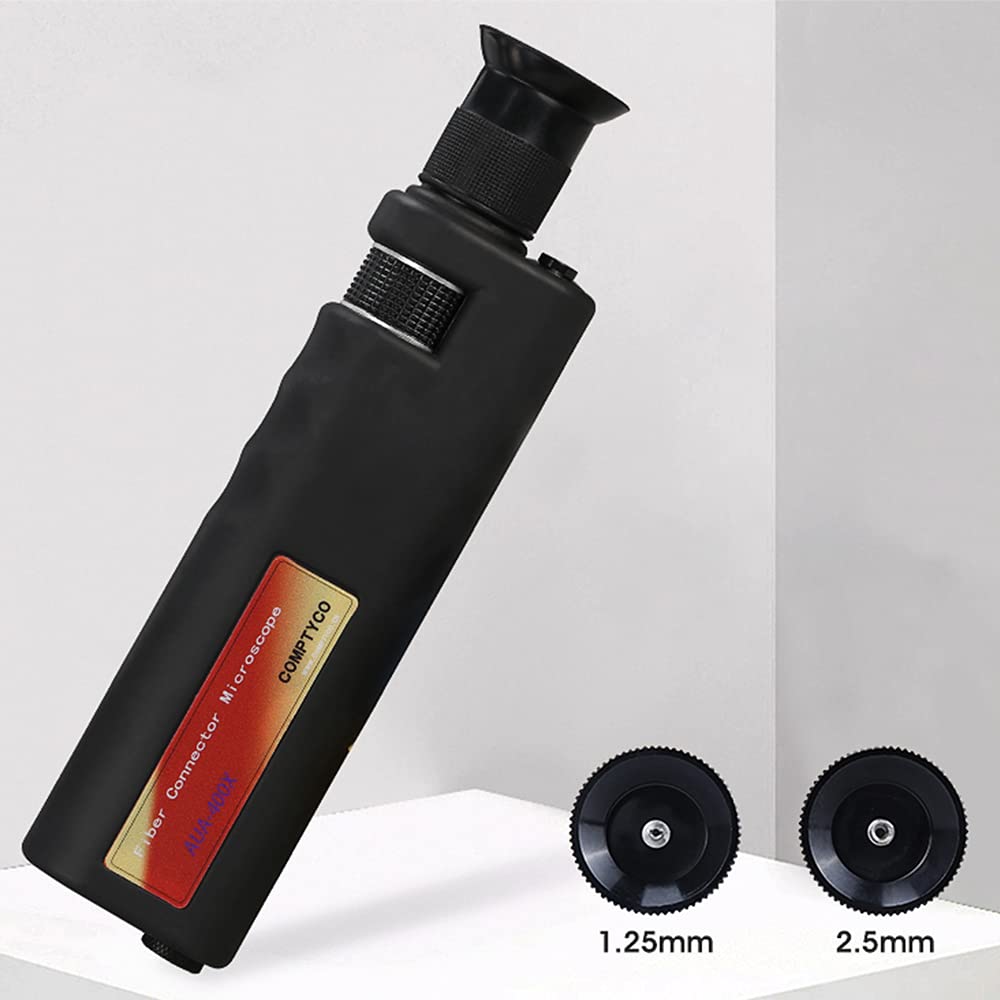 Optic Fiber Cleaning Inspection Kit with 400 Times Microscope and Cleaning Pens A906