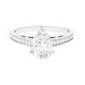 2.75 CT Pear Cut Moissanite Solitaire Engagement Ring, 925 Sterling Silver M484370
