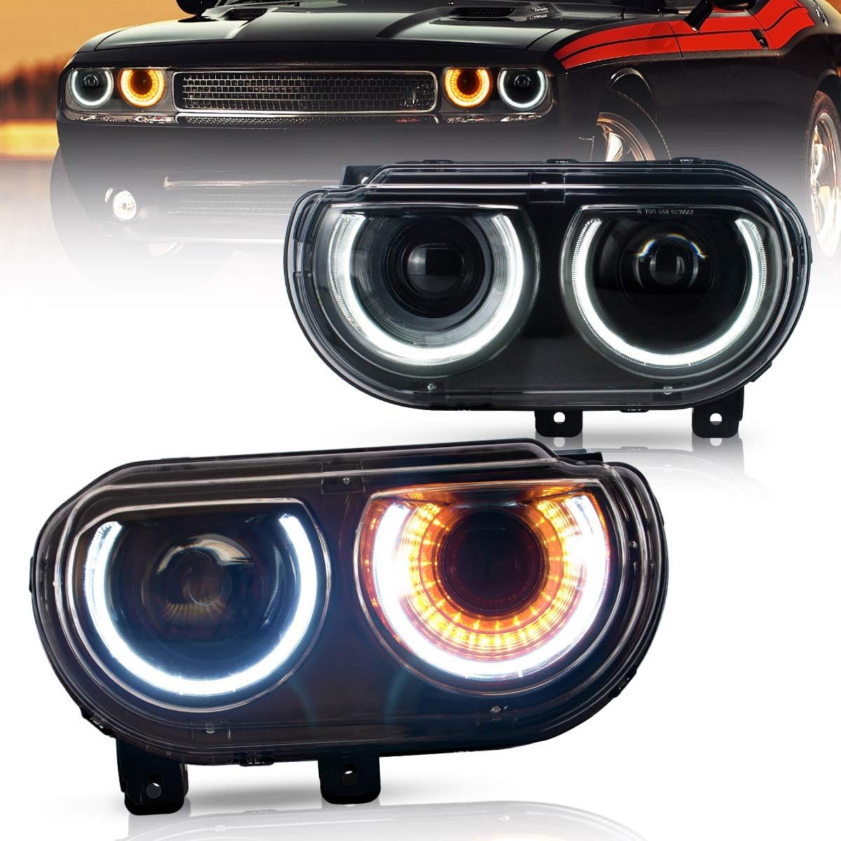LED Headlights for Dodge Challenger 2008-2014 Z6157