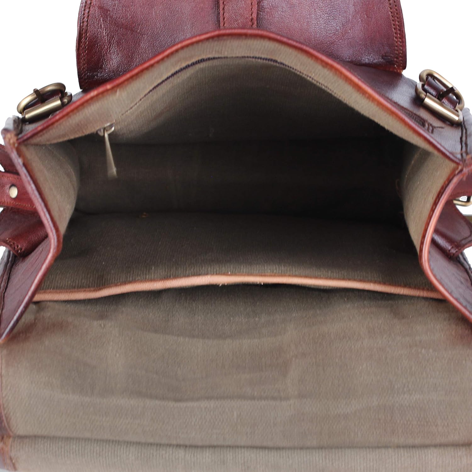 Vintage Full Grain Leather Laptop Backpack N857