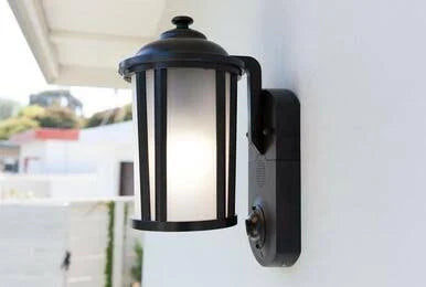 Black Smart Security Light with HD Security Camera V272