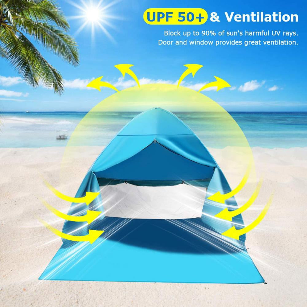 Pop Up Beach Tent with Canopy Carry Bag M591482
