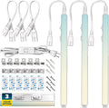 LED Under Cabinet Light Kit, 3 PCS Plug In, 36W, 3600 Lumens, Linkable, 3 Color Option, Peel and Stick or Bracket Mounted, On/Off Switch, Damp Rated O49169