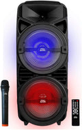 Portable Audio System with Rechargeable Battery, Bluetooth, Wireless Mic and Remote Control H970
