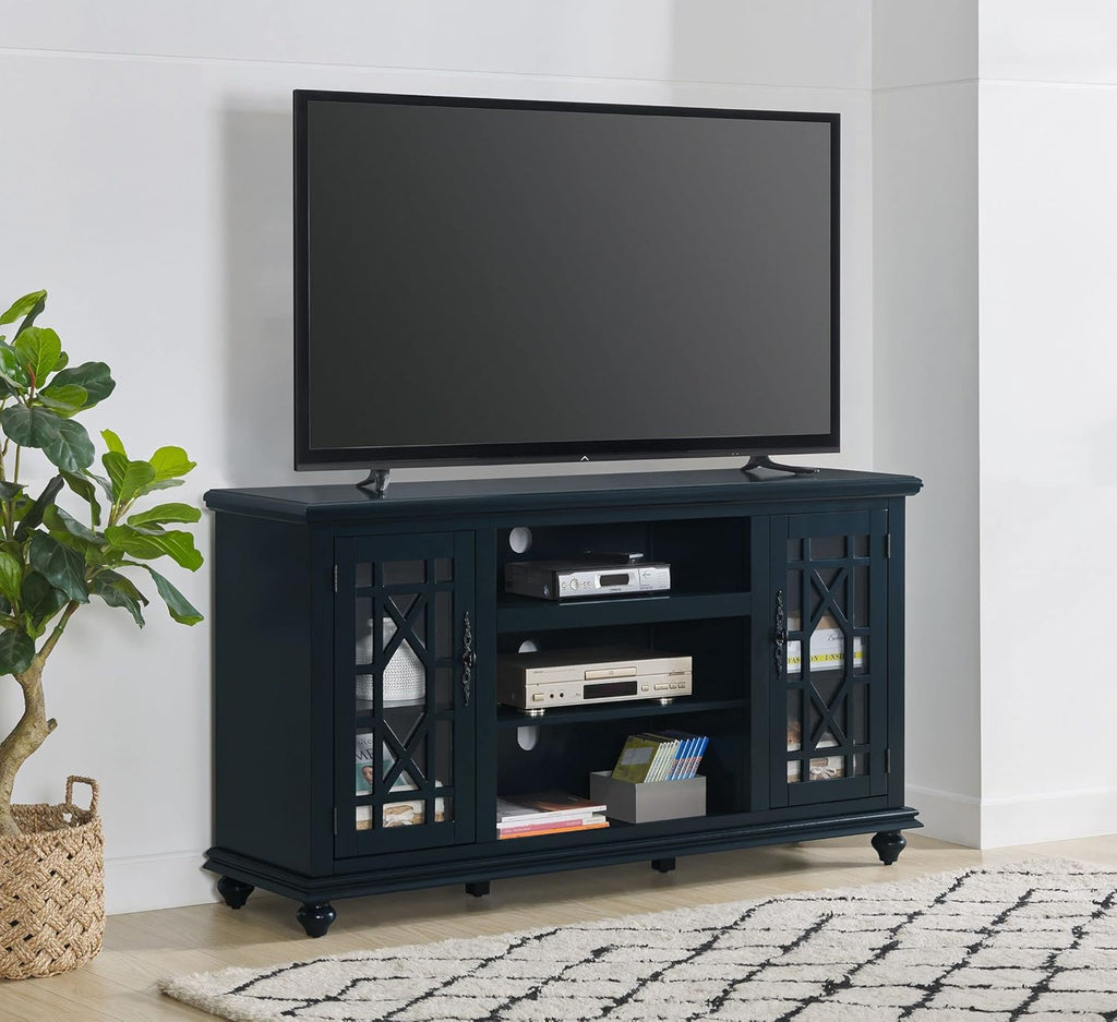 Blue 2 Door TV Stand F4381