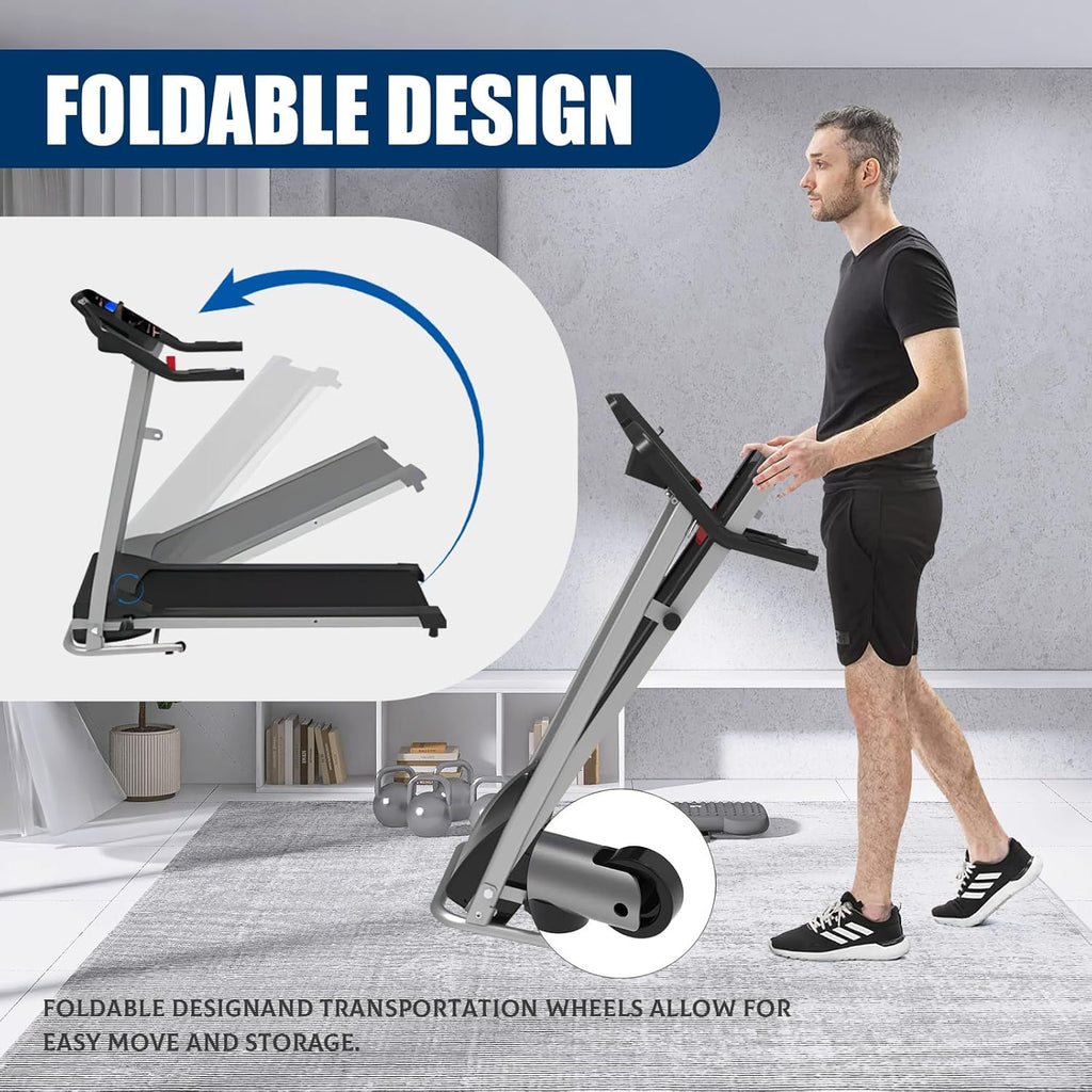 Folding Motorized Treadmill O685