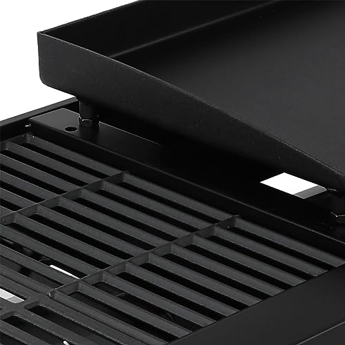 4-Burner Portable Propane Gas Grill and Griddle Combo, Black V77302