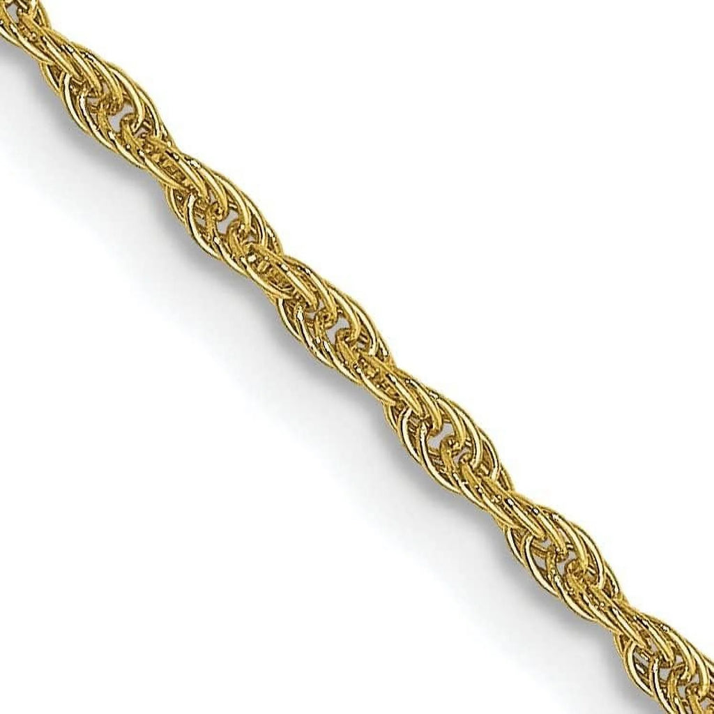 10K Yellow Gold Loose Rope Chain 16" C956