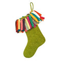 Hand Felted Wool Christmas Stocking F309