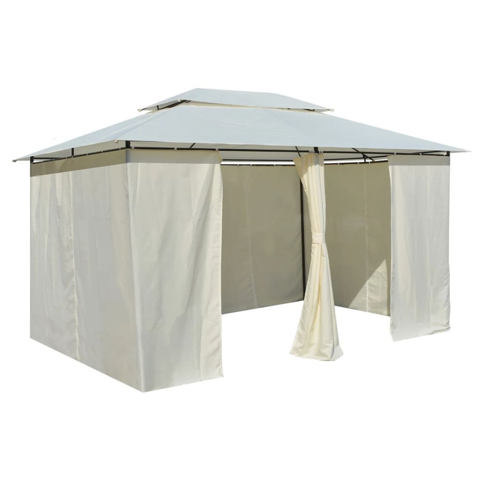 White Garden Marquee with Curtains W8349