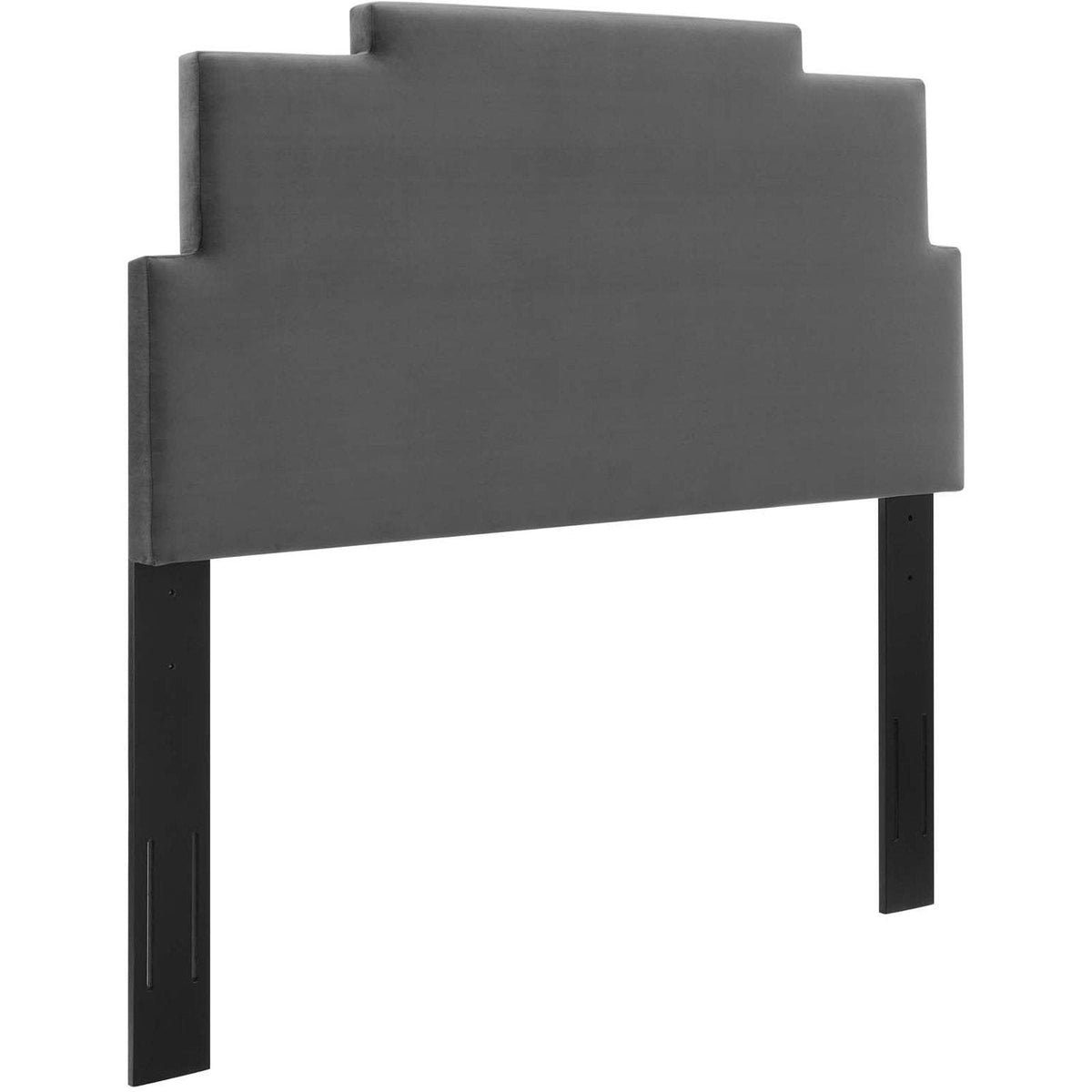 Charcoal Performance Velvet Headboard King California King R372