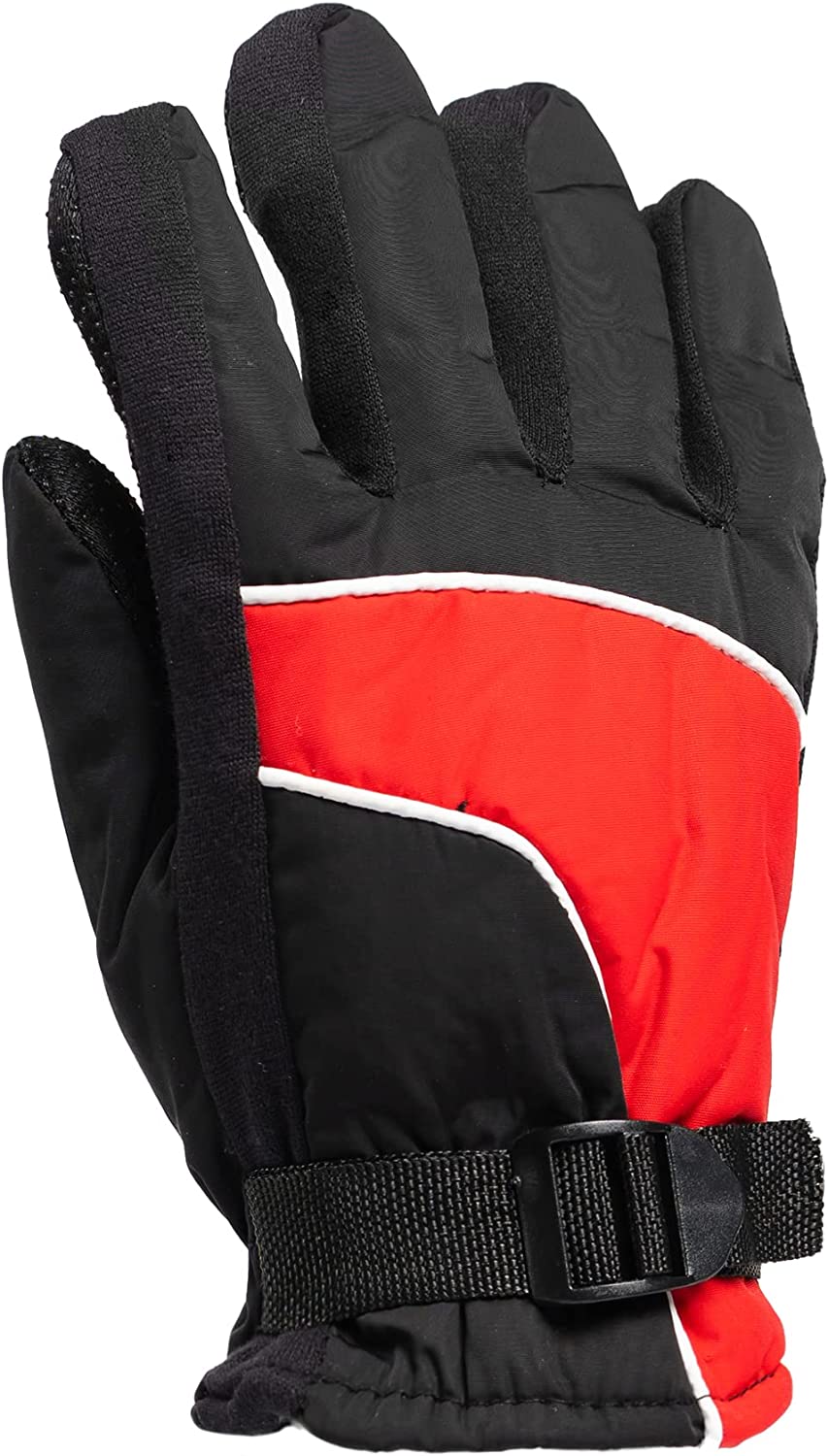 12 PACK Fleece Lined Water Resistant Kids Ski Gloves O38395