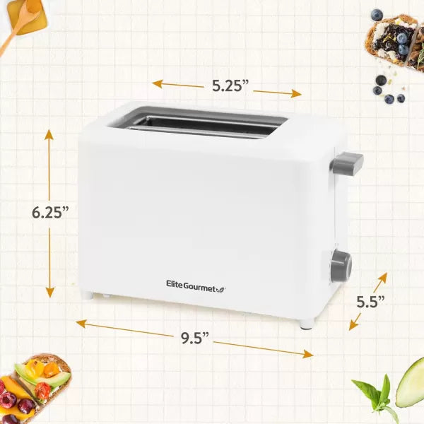 White Cool Touch Toaster with Extra Wide 1.5" Slots I6240