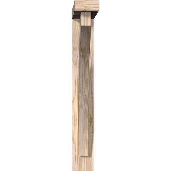 3 1/2x22W x 18x22D x 26x22H Douglas Fir Bracket with Offset Brace O44124