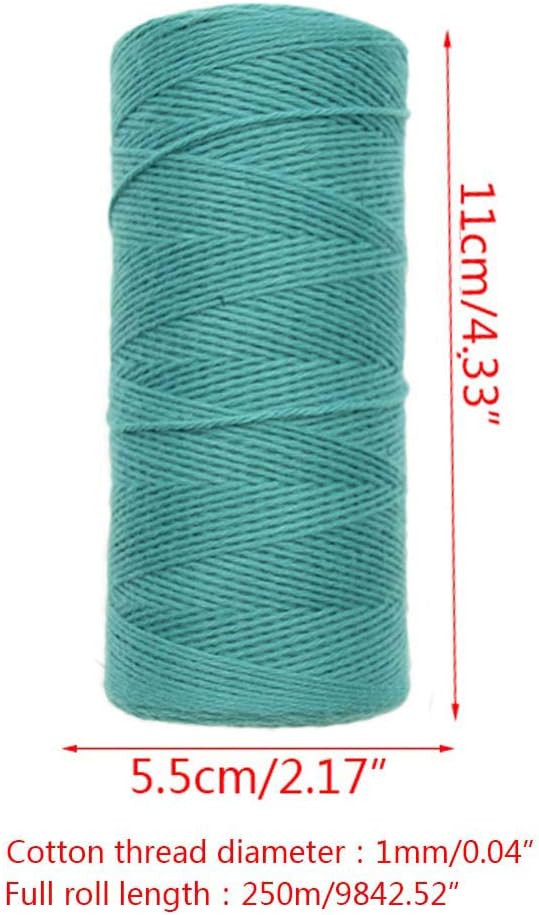 2 Roll 1mm Cotton Loom Warp Thread Yarn A5329