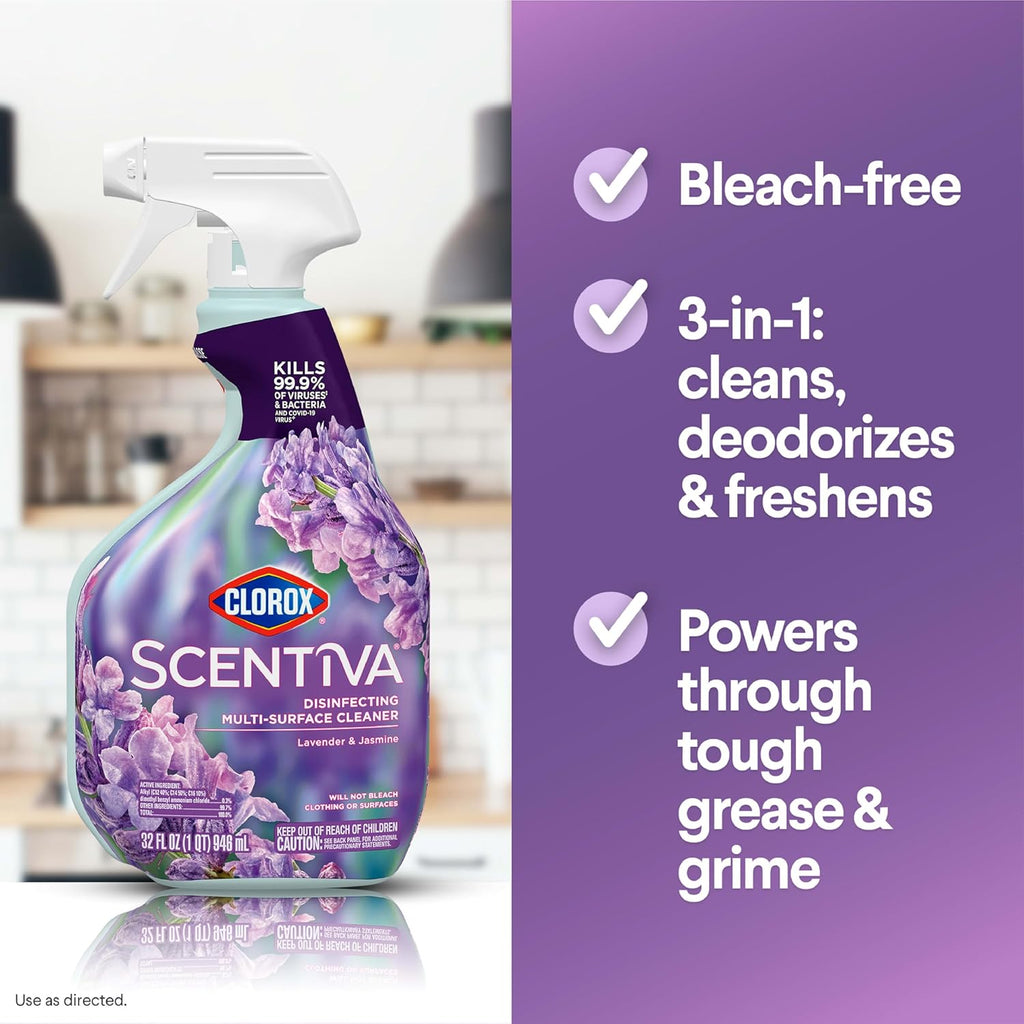 Lavender and Jasmine Disinfecting Multi-Surface Cleaner, 32 Fl Oz S5771