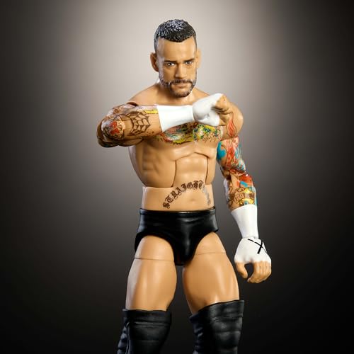 WWE Elite Action Figure & Accessories Set, 6-inch Collectible with Swappable Hands V980