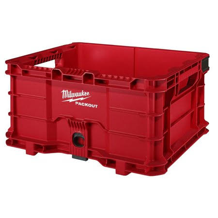 18.6 in. Tool Storage Crate Bin with Carrying Handles A8941