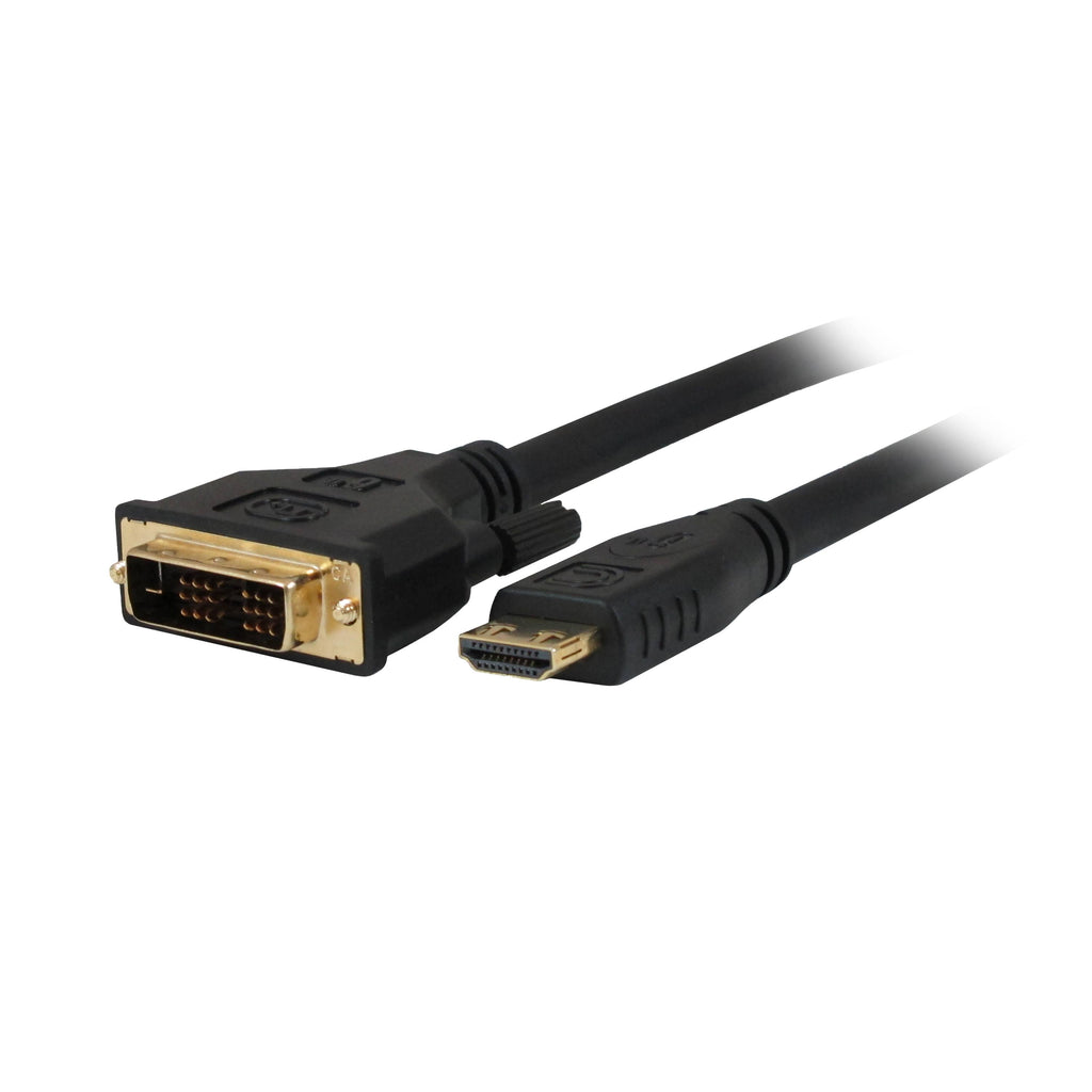Black 25 ft DVI to HDMI Cable W7515