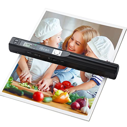 Portable Handheld Scanner for A4 Documents, 900 DPI, with 16G SD Card M84308