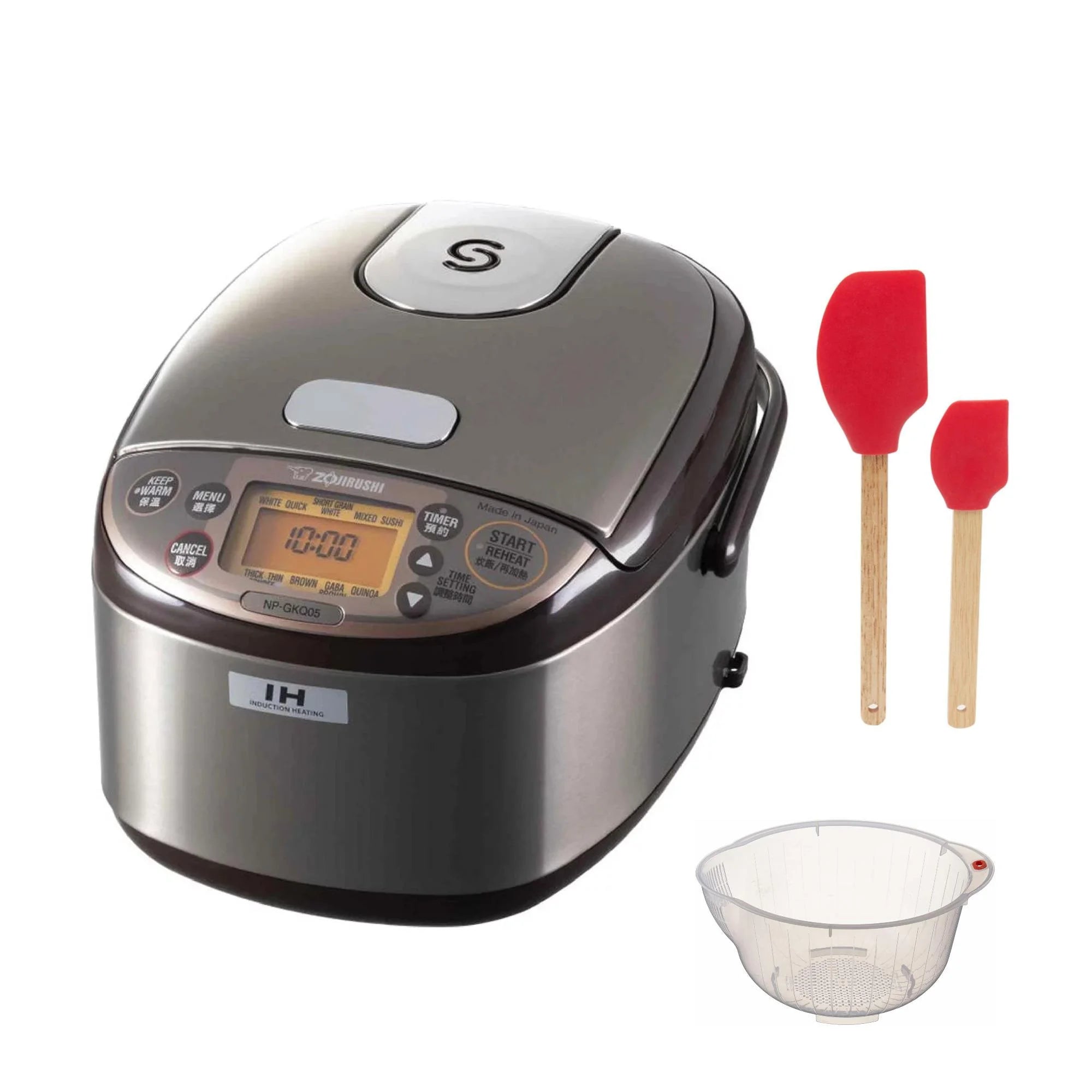 Induction Heating System Rice Cooker and Warmer 3-Cup Dark Brown A946
