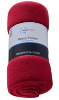 Red Plush Throw Blanket 50" x 60" V418651