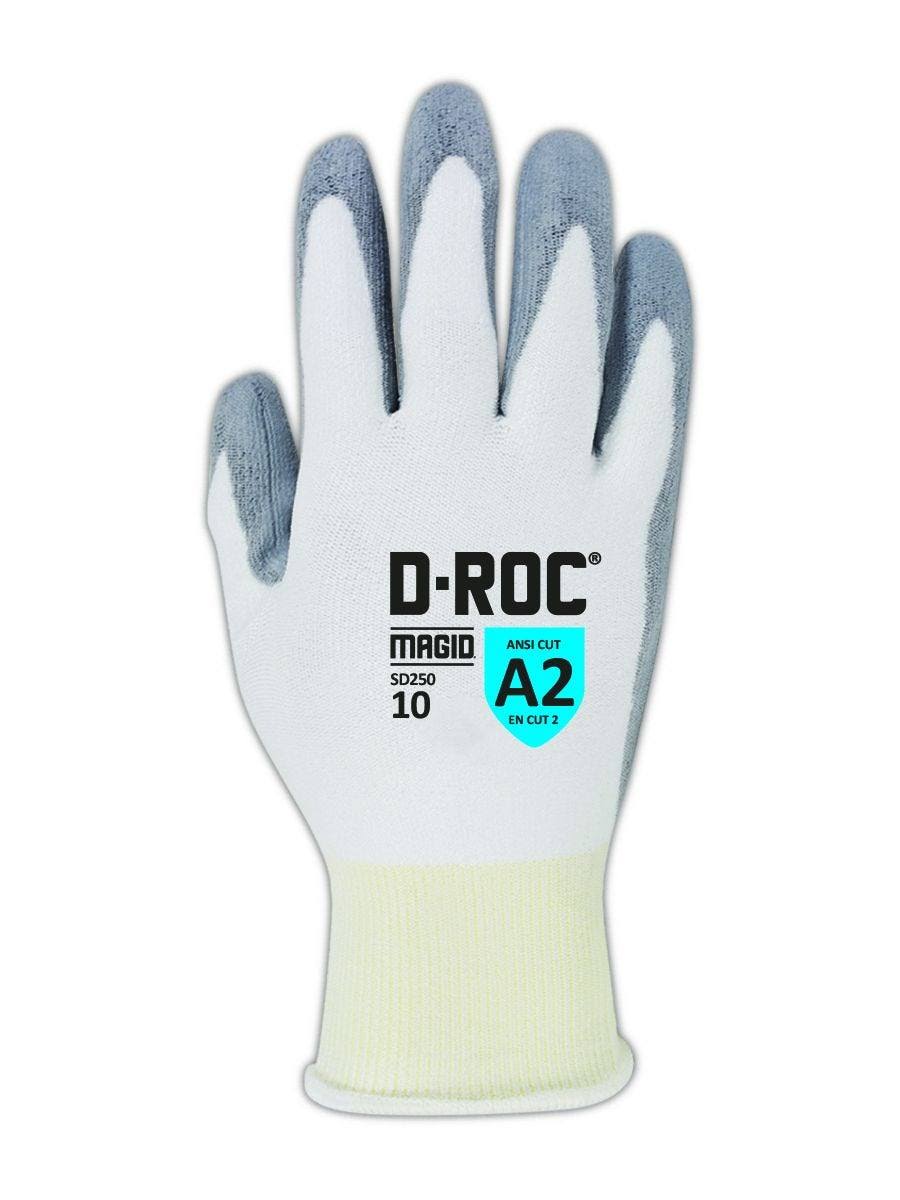 White PU Palm Coated Glove Size 9, 12 Pair R88163
