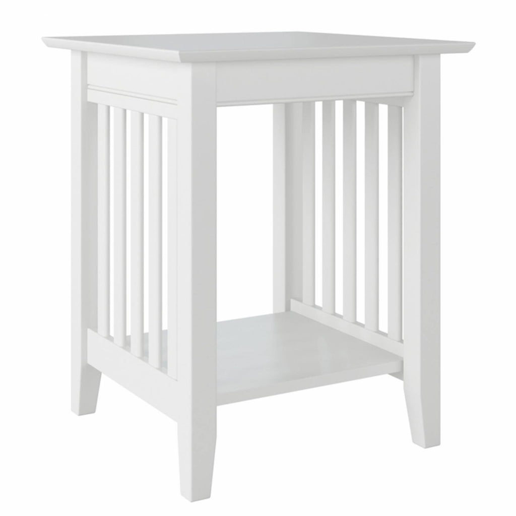 White Mission Printer Stand P8781