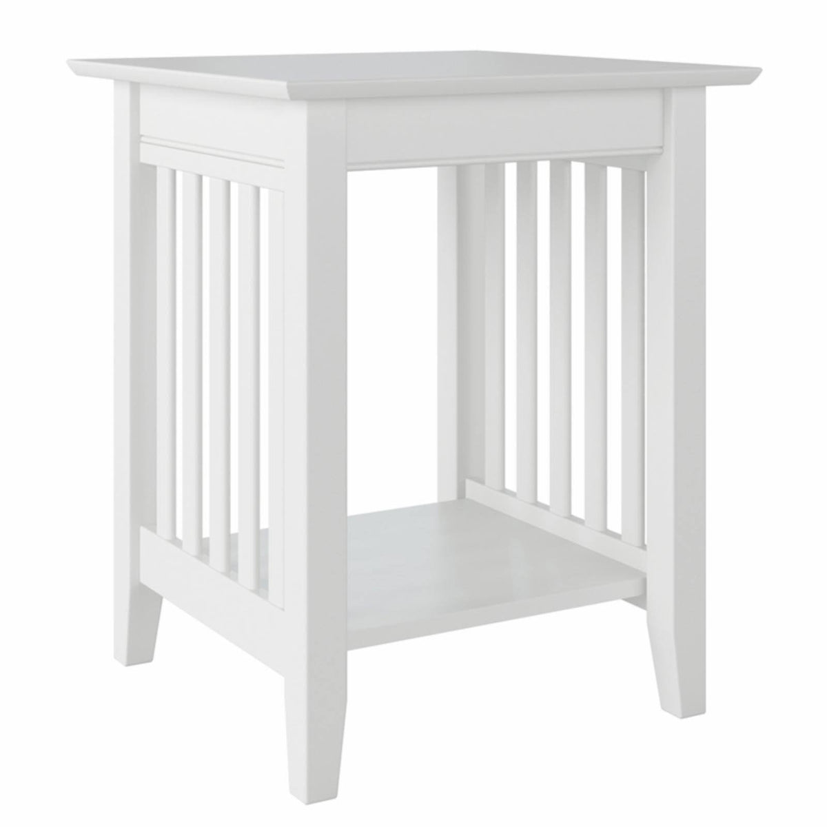 White Mission Printer Stand P8781