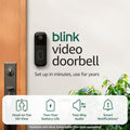 Black Video Doorbell with Sync Module Core J974