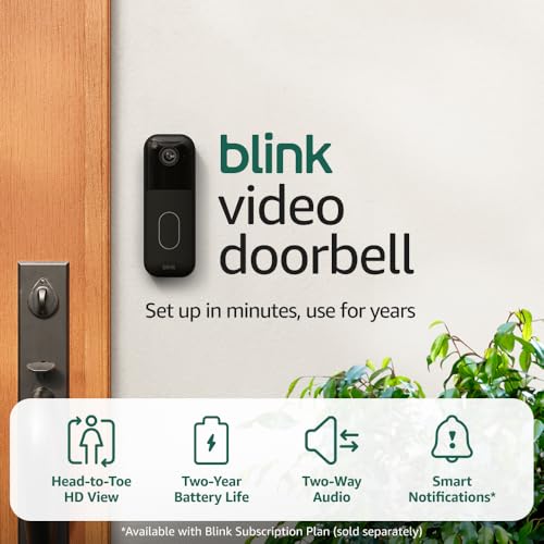 Black Video Doorbell with Sync Module Core J974