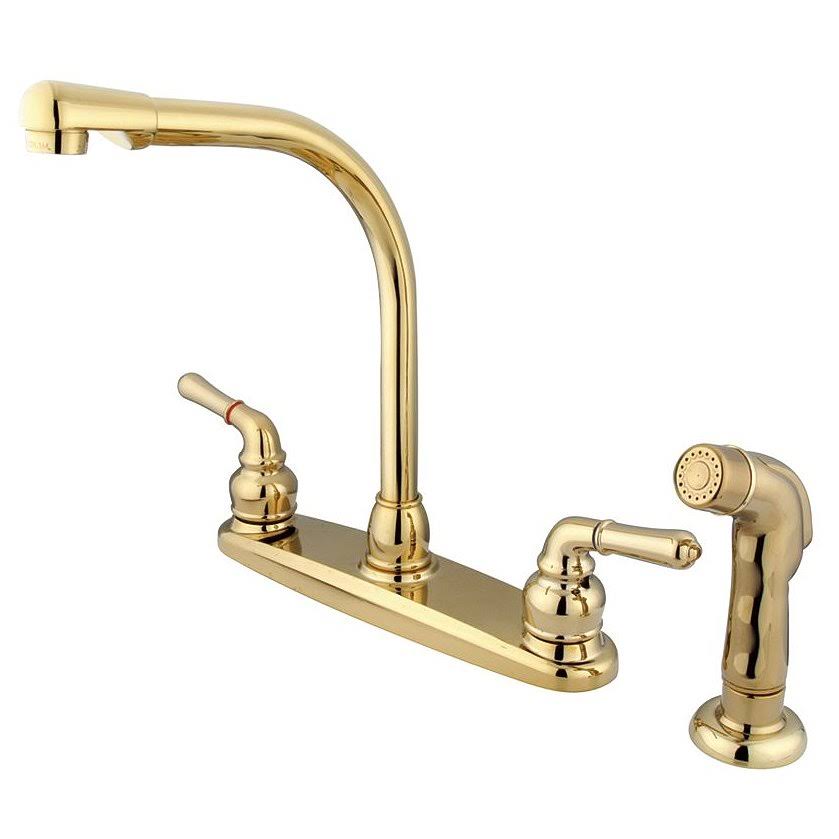 Polished Brass Kitchen Faucet O474