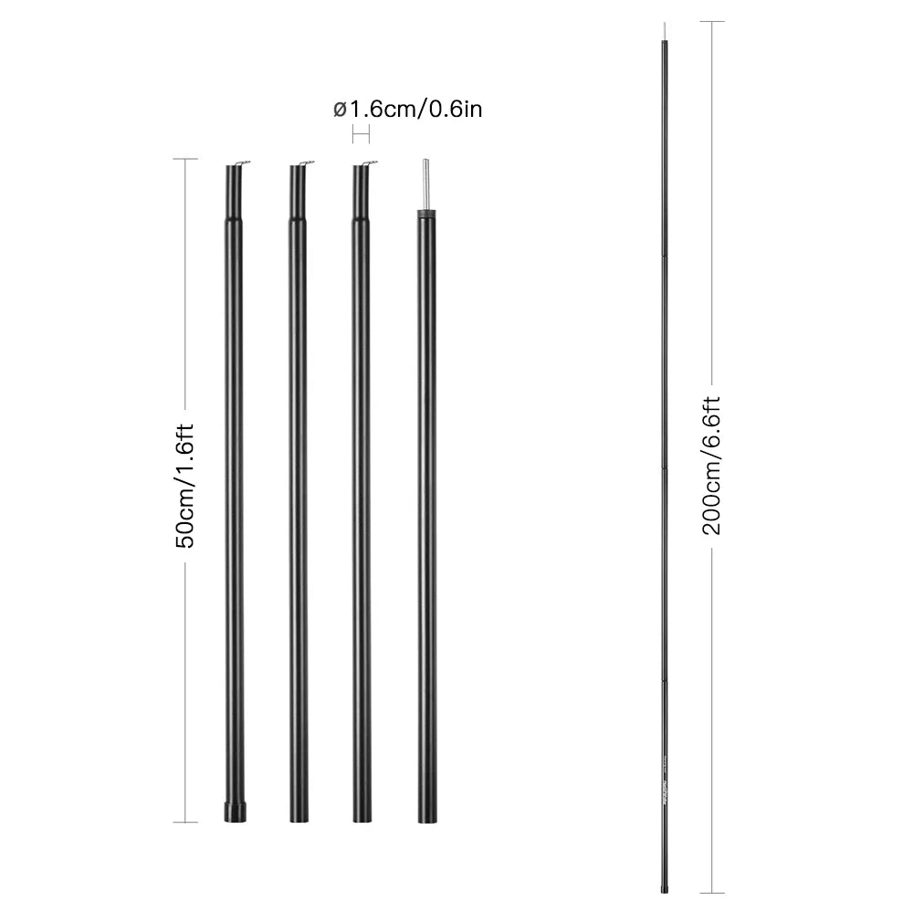 Tent Canopy Support Rods 2 Pcs/set S569
