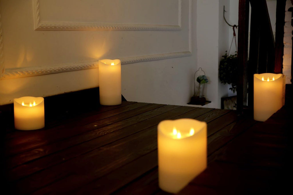 Ivory 3-Wicks Decorative Candle H137