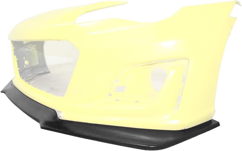 Front Bumper Lip Unpainted Black PU Bumper Spoiler Splitter S7249