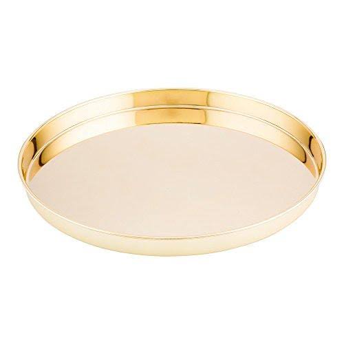 12-Inch Round Stainless Steel Serving Tray D476340