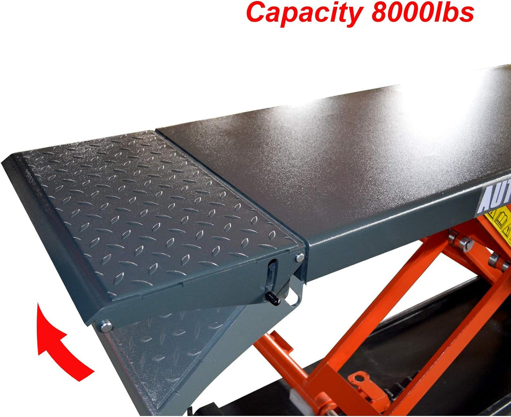 Mid Rise Scissor Lift 8000lbs Pneumatic Release Auto Lift 220V I858285